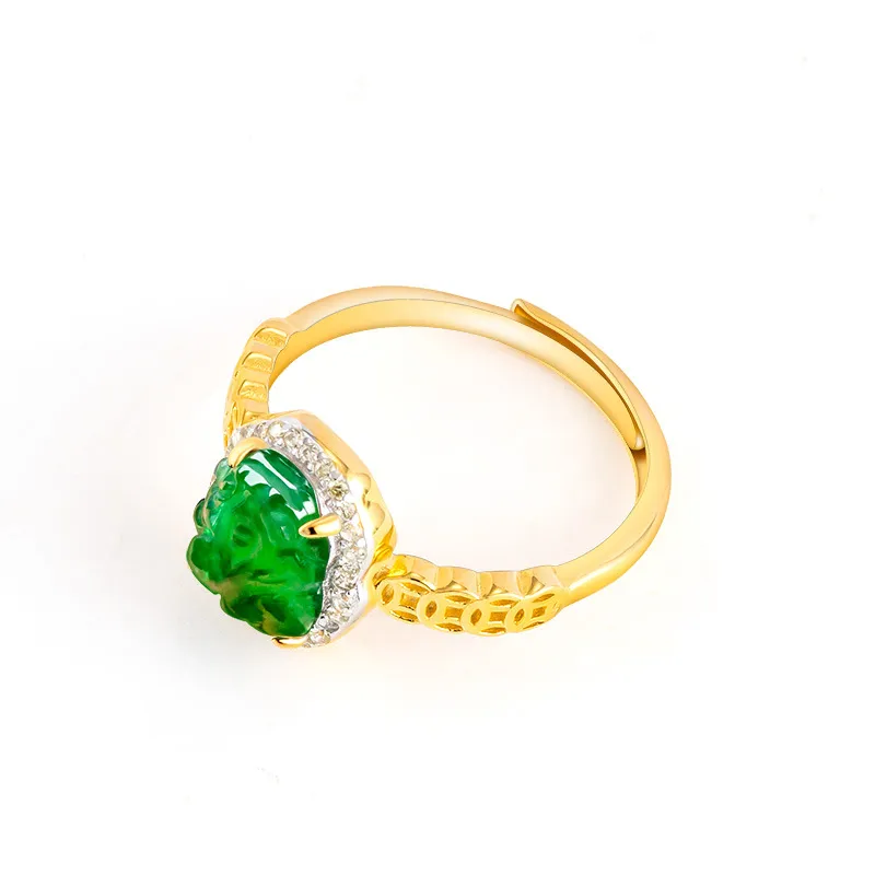 Jade Is Boundless Ice Type Jadeite Rings Unisex-1