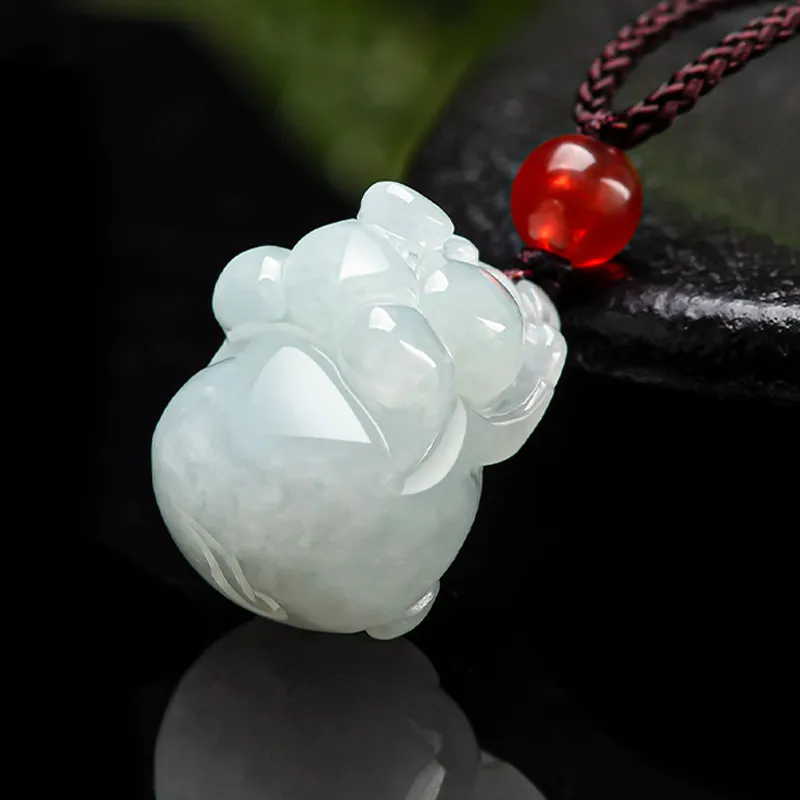 Jade Is Boundless Glutinous Jade Jadeite Necklaces Unisex-15