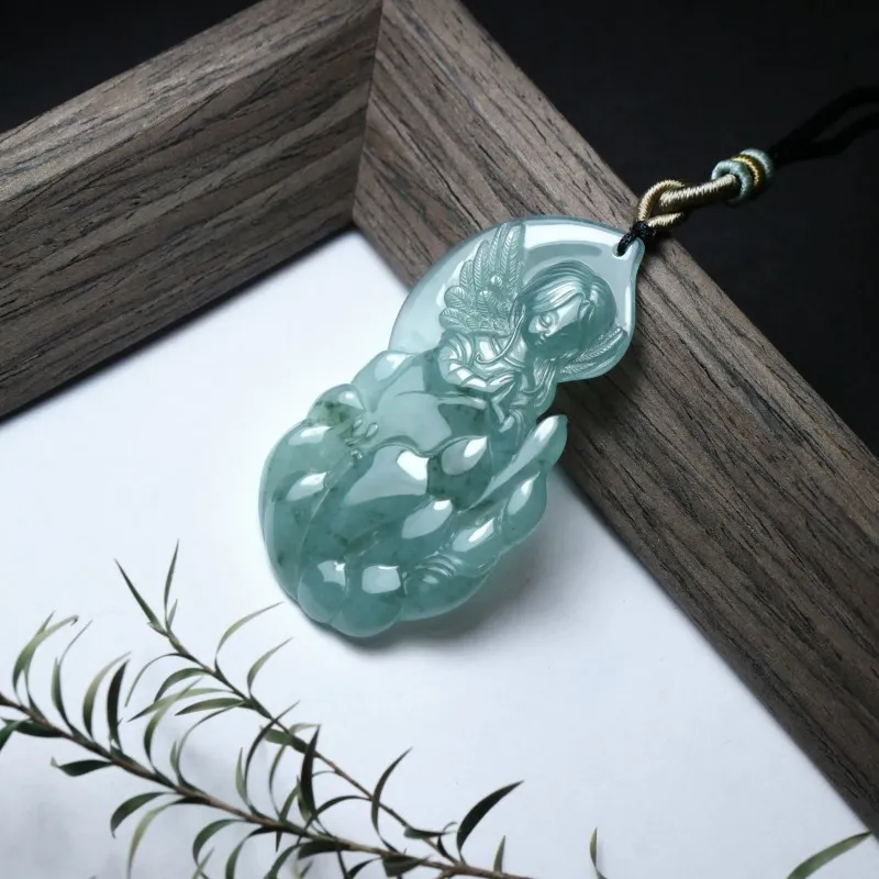 Jade Is Boundless Ice Glutinous Jadeite Necklaces Unisex-4