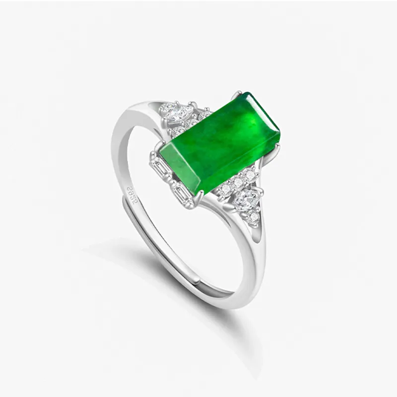 Jade Is Boundless Ice Glutinous Jadeite Rings Women's-2
