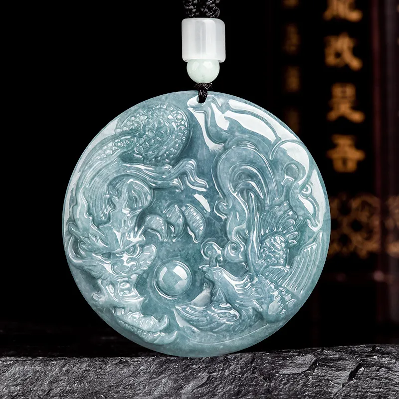 Jade Is Boundless Bean Type Jadeite Necklaces Unisex-1