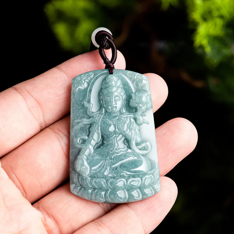 Jade Is Boundless Bean Type Jadeite Necklaces Unisex-3