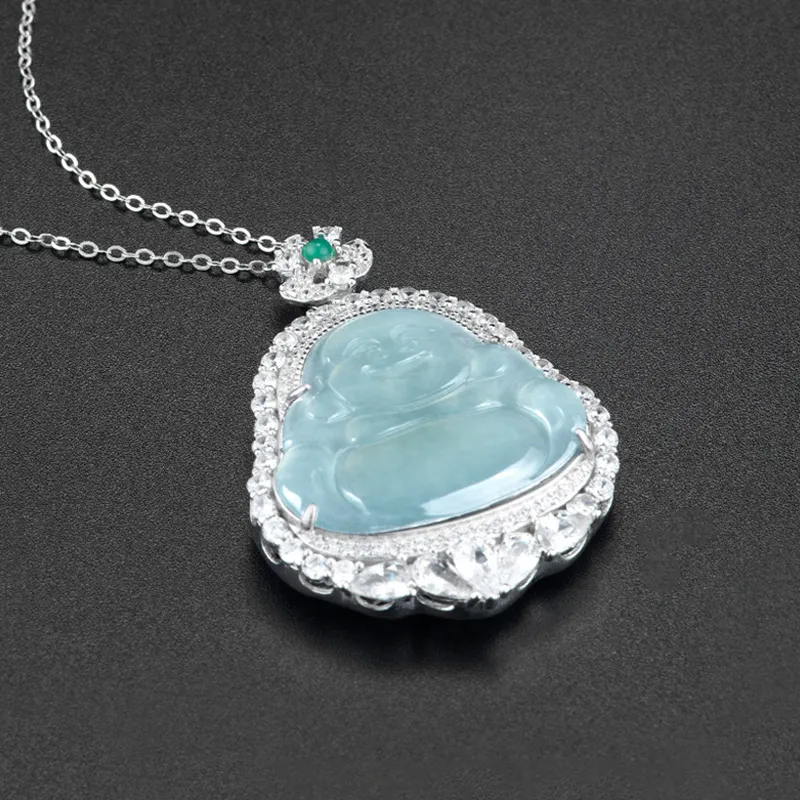 Jade Is Boundless Ice Glutinous Jadeite Necklaces Unisex-3