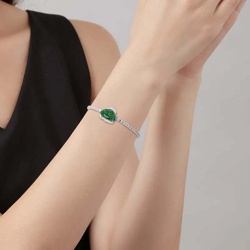 Jade Is Boundless Ice Type Jadeite Bracelets Women's-4