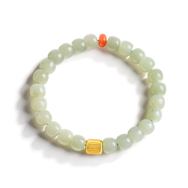 Jade Is Boundless Hetian Jade Bracelets Green Jade Women's-2