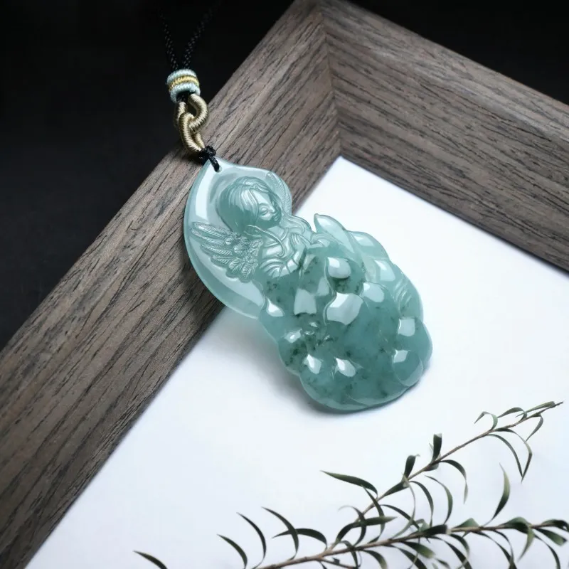 Jade Is Boundless Ice Glutinous Jadeite Necklaces Unisex-6