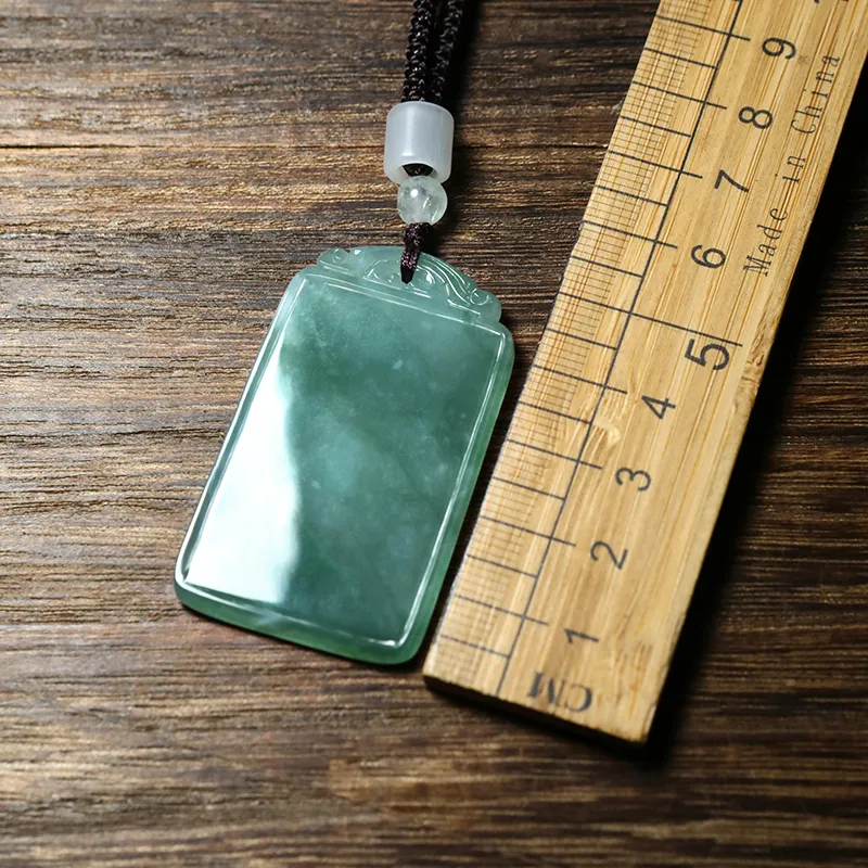 Jade Is Boundless Bean Type Jadeite Necklaces Unisex-1