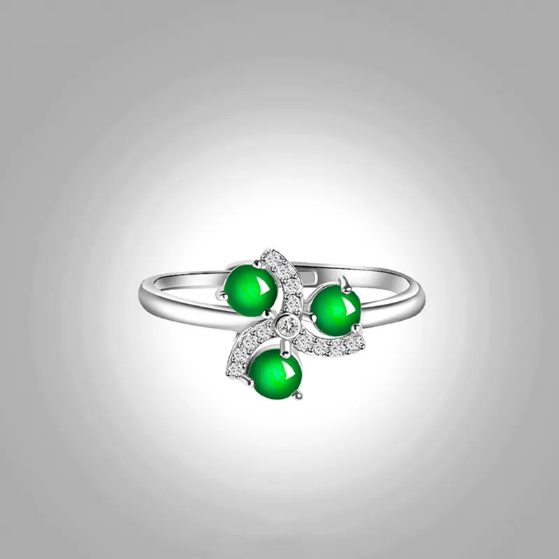 Jade Is Boundless Glutinous Jade Jadeite Rings Women's-1