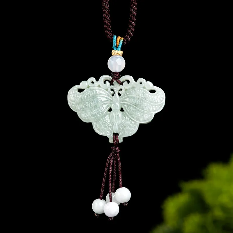 Jade Is Boundless Glutinous Jade Jadeite Necklaces Unisex-2