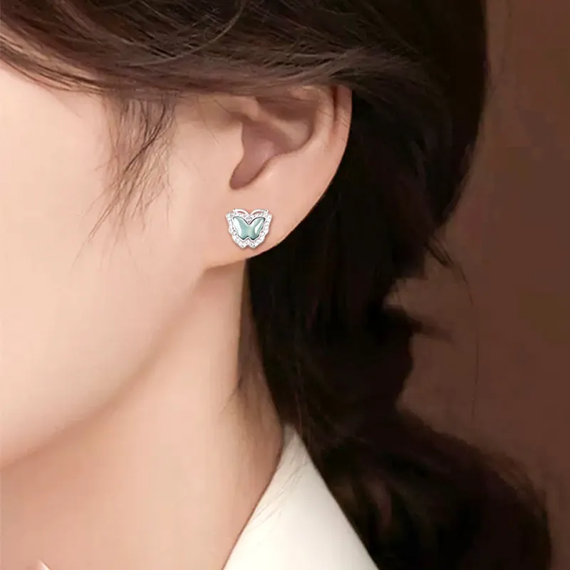 Jade Is Boundless Ice Type Jadeite Earrings Women's-3