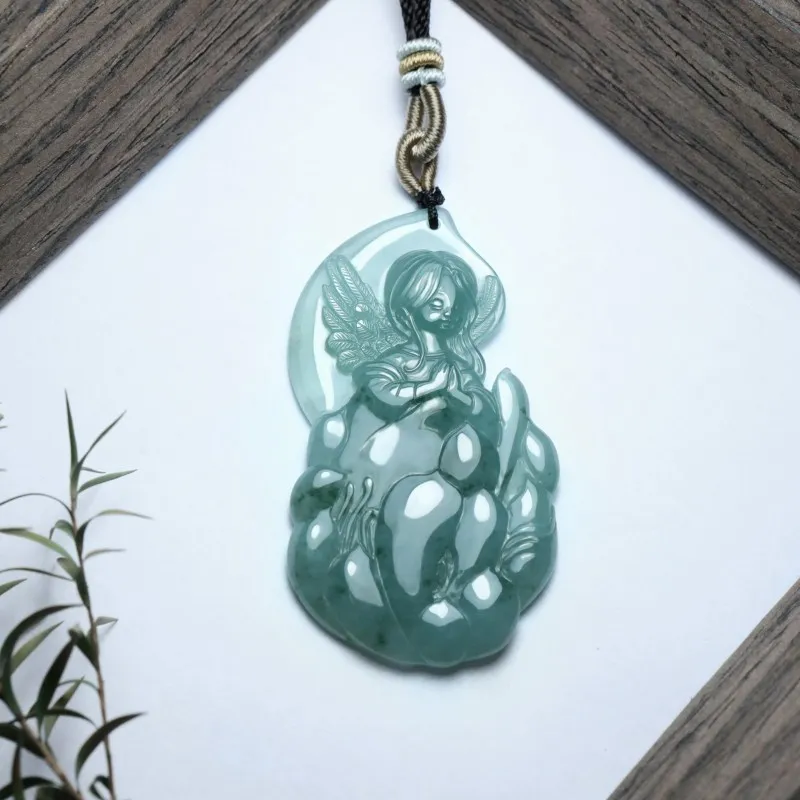 Jade Is Boundless Ice Glutinous Jadeite Necklaces Unisex-3