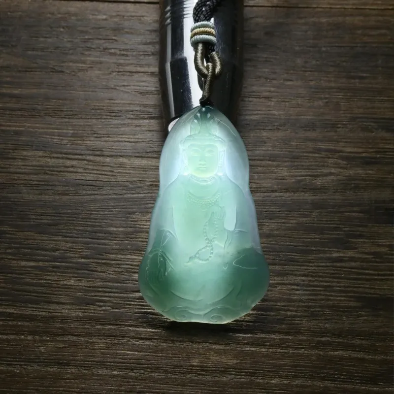 Jade Is Boundless Ice Glutinous Jadeite Pendants Unisex-1