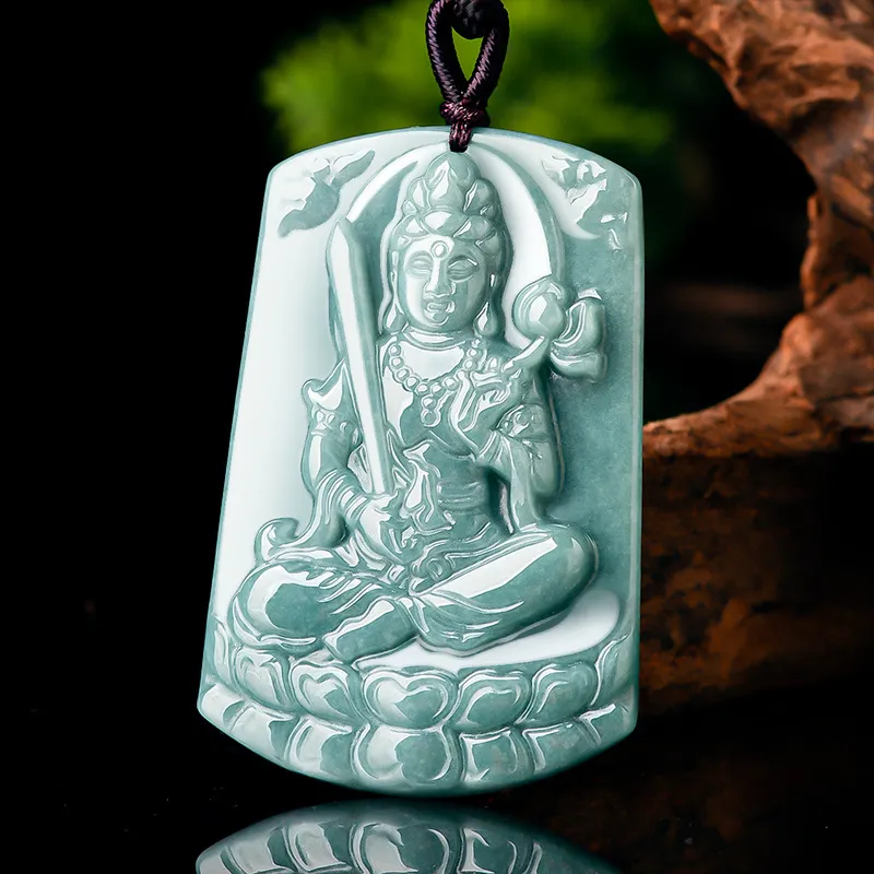 Jade Is Boundless Bean Type Jadeite Necklaces Unisex-1