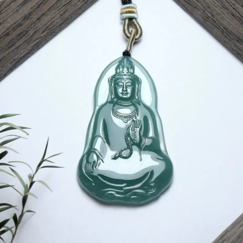 Jade Is Boundless Ice Glutinous Jadeite Pendants Unisex-2