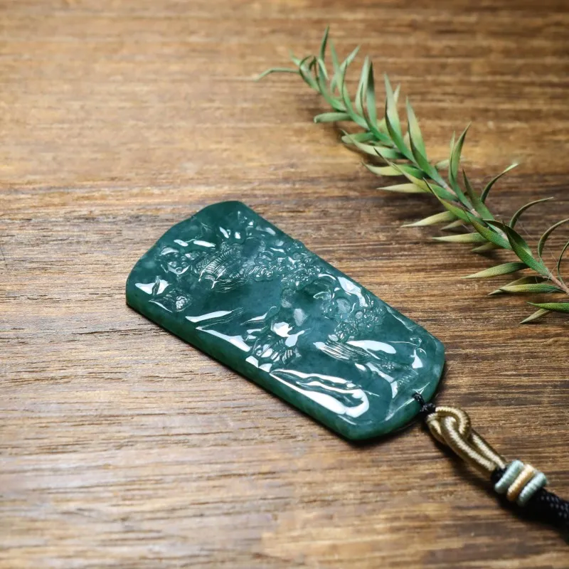Jade Is Boundless Glutinous Jade Jadeite Necklaces Unisex-5