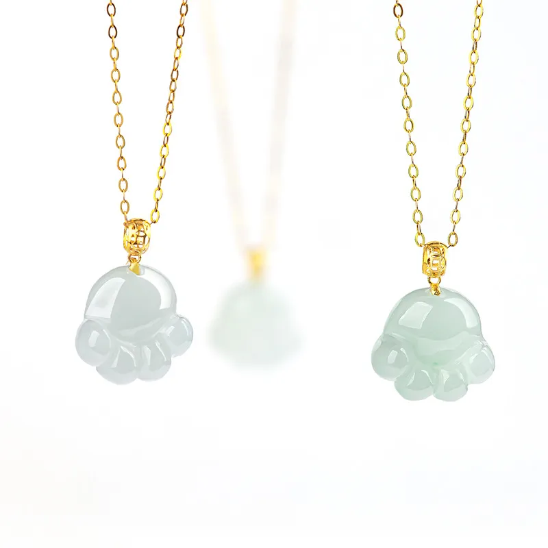 Jade Is Boundless Glutinous Jade Jadeite Necklaces Unisex-3