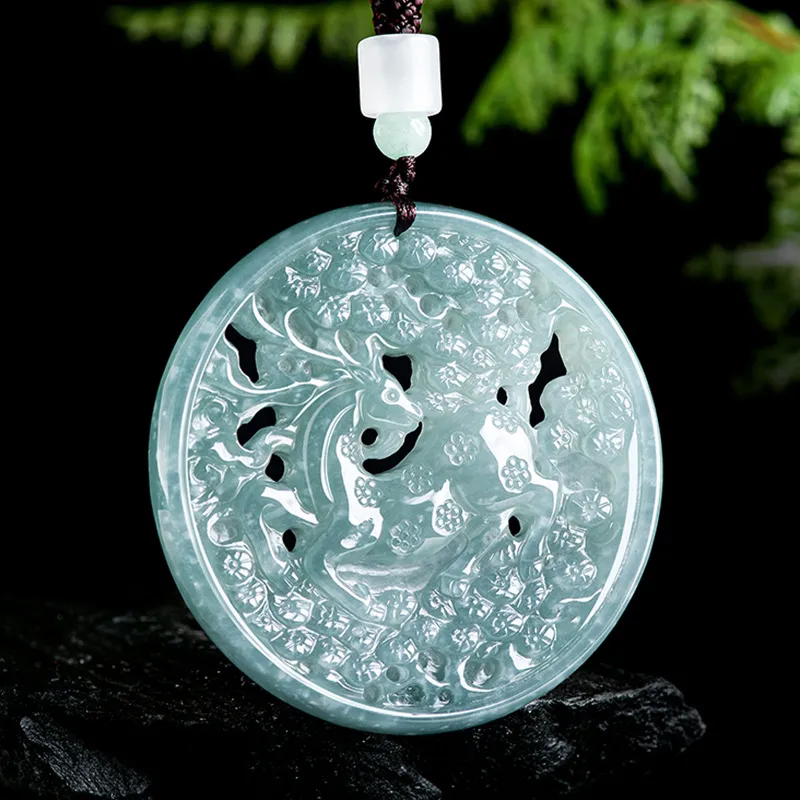 Jade Is Boundless Glutinous Jade Jadeite Necklaces Unisex-3