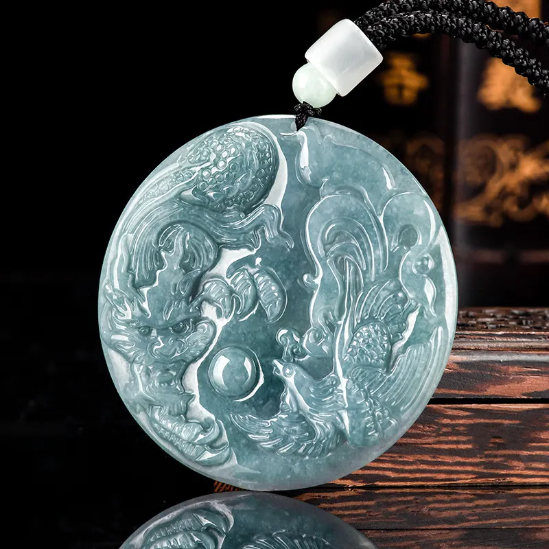 Jade Is Boundless Bean Type Jadeite Necklaces Unisex-2
