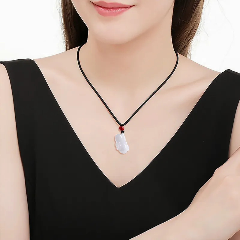 Jade Is Boundless Glutinous Jade Jadeite Necklaces Unisex-9