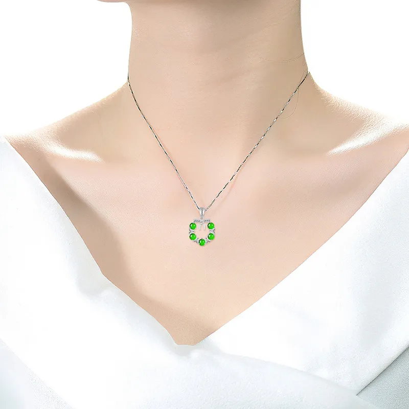 Jade Is Boundless Ice Glutinous Jadeite Necklaces Unisex-3