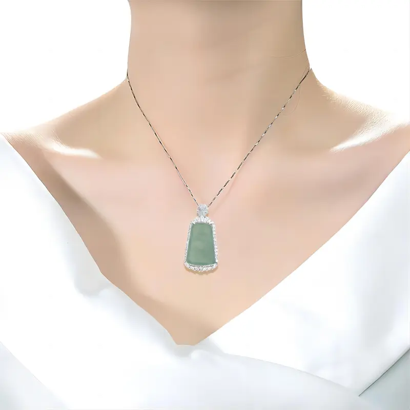 Jade Is Boundless Glutinous Jade Jadeite Necklaces Unisex-1