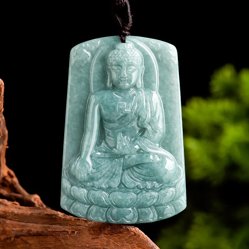 Jade Is Boundless Bean Type Jadeite Necklaces Unisex-2