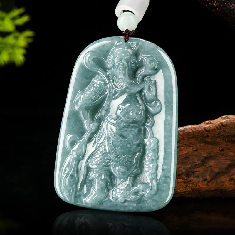 Jade Is Boundless Bean Type Jadeite Necklaces Unisex-1