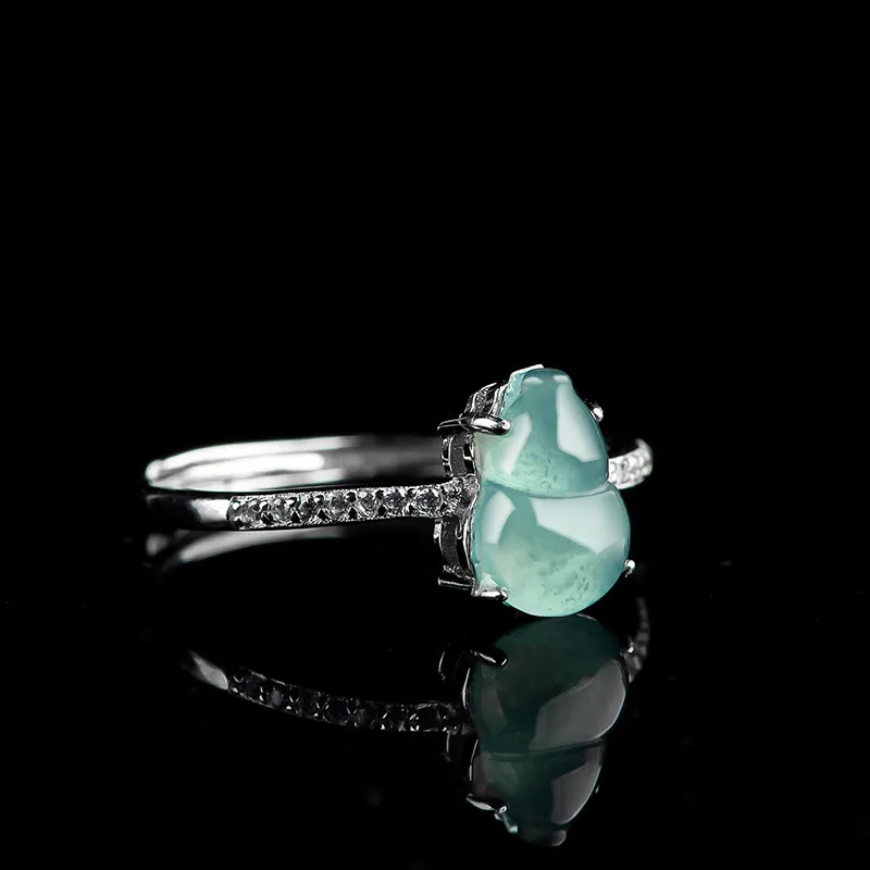 Jade Is Boundless Ice Glutinous Jadeite Rings Women's-2