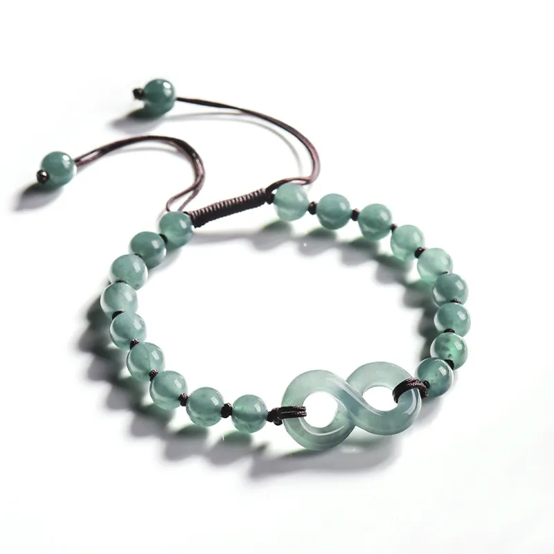 Jade Is Boundless Ice Glutinous Jadeite Bracelets Unisex-3