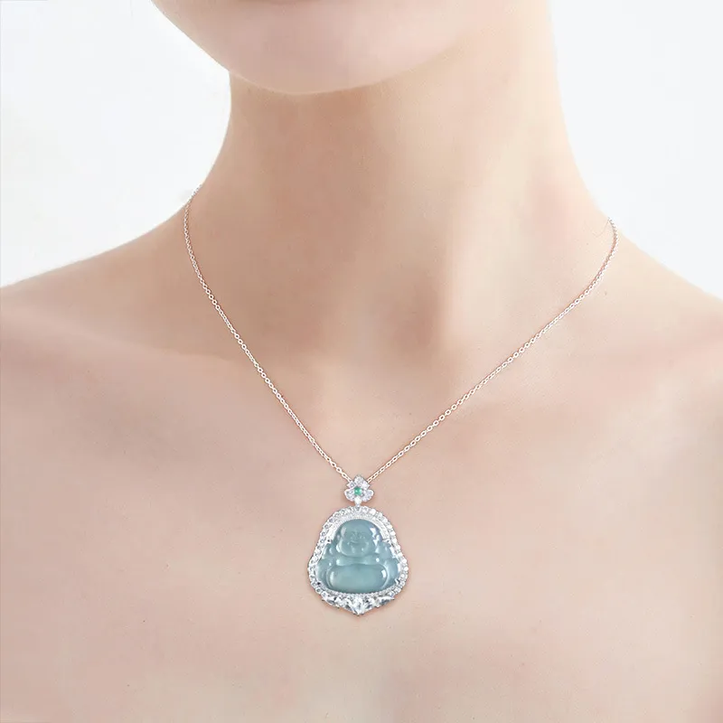 Jade Is Boundless Ice Glutinous Jadeite Necklaces Unisex-4