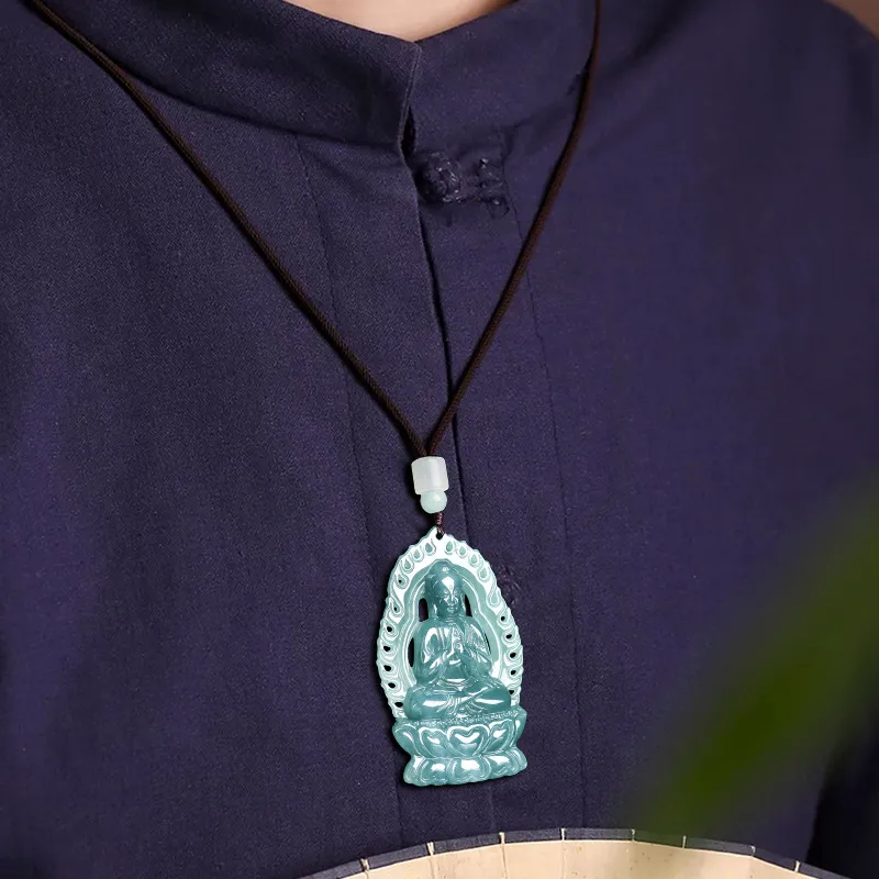 Jade Is Boundless Ice Glutinous Jadeite Necklaces Unisex-1