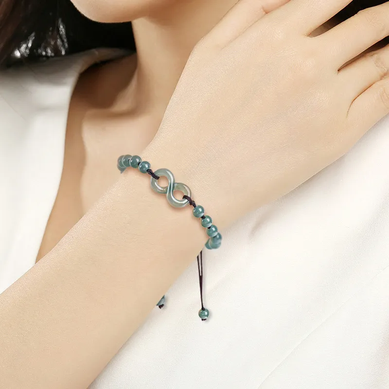 Jade Is Boundless Ice Glutinous Jadeite Bracelets Unisex-1