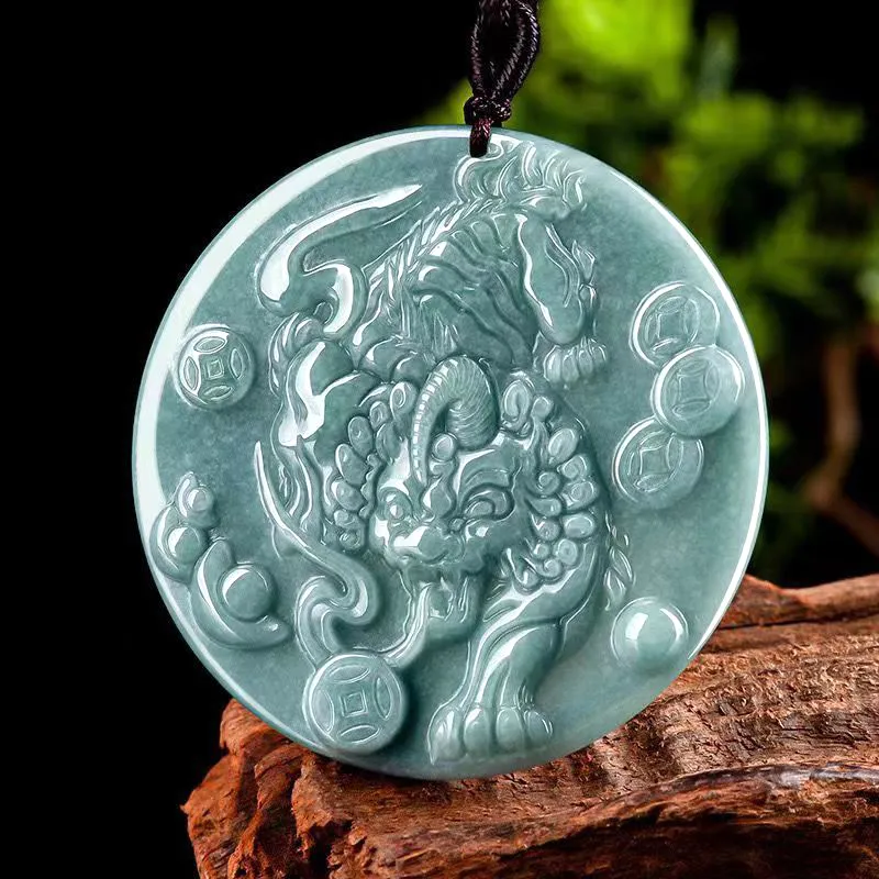 Jade Is Boundless Bean Type Jadeite Necklaces Unisex-1