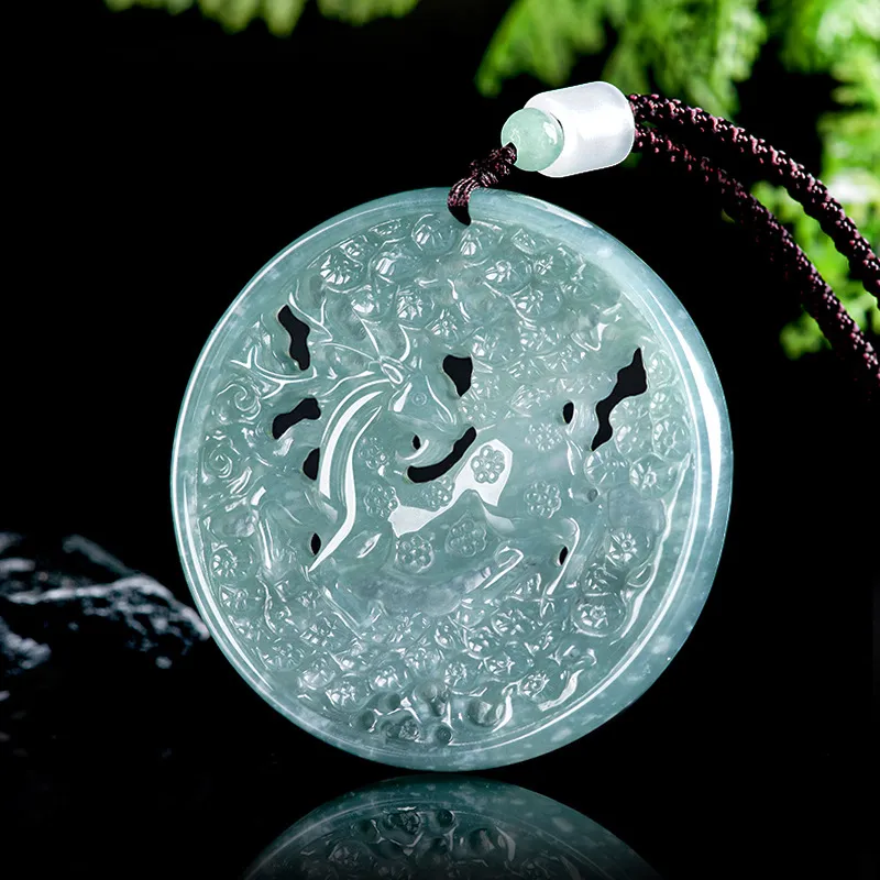 Jade Is Boundless Glutinous Jade Jadeite Necklaces Unisex-2