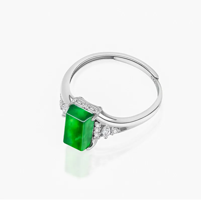 Jade Is Boundless Ice Glutinous Jadeite Rings Women's-3
