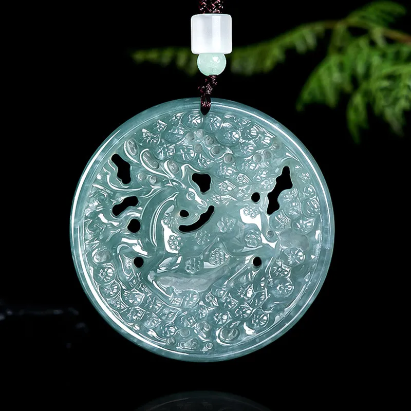 Jade Is Boundless Glutinous Jade Jadeite Necklaces Unisex-1