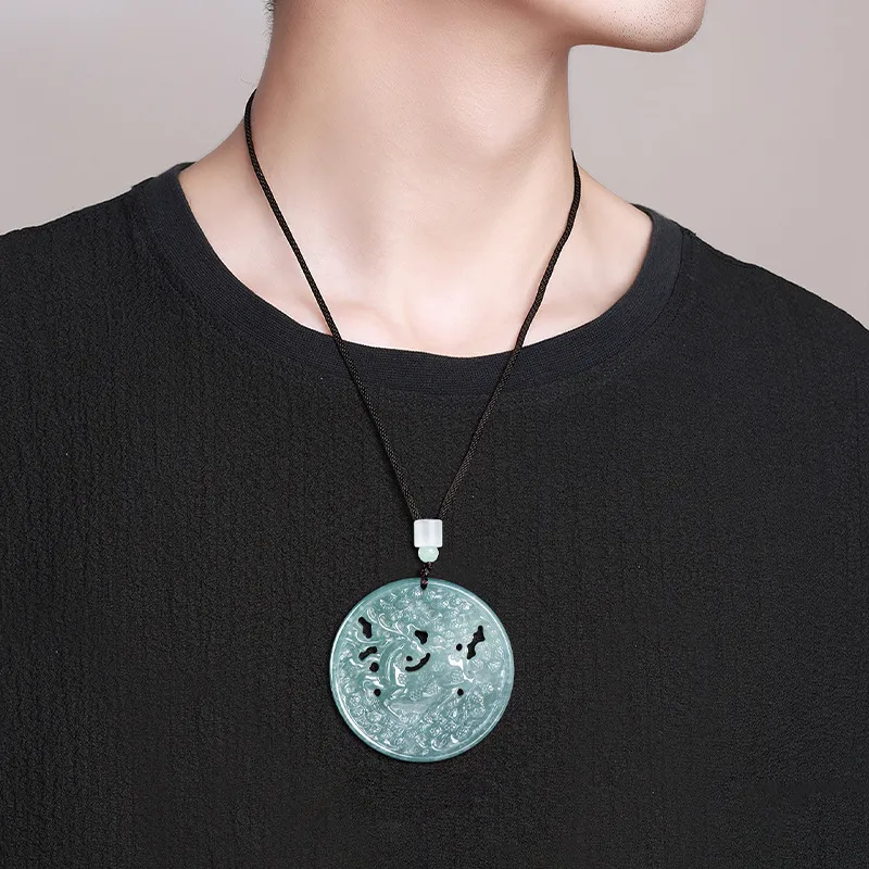 Jade Is Boundless Glutinous Jade Jadeite Necklaces Unisex-4