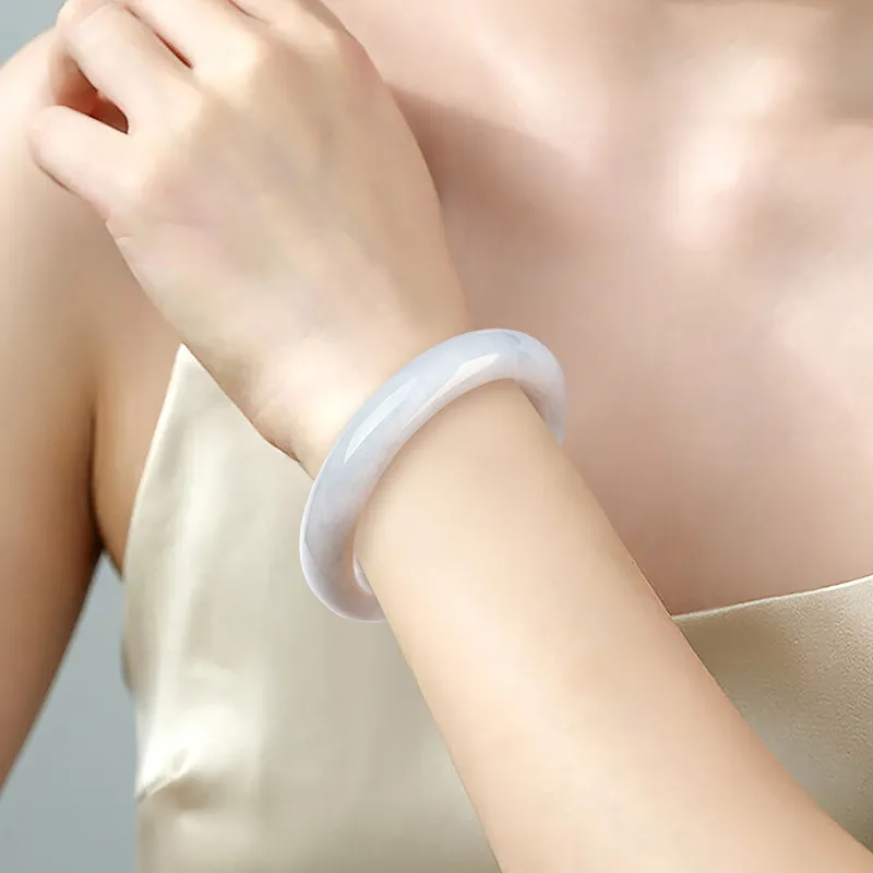 Jade Is Boundless Glutinous Jade Jadeite Bangles Women's-1