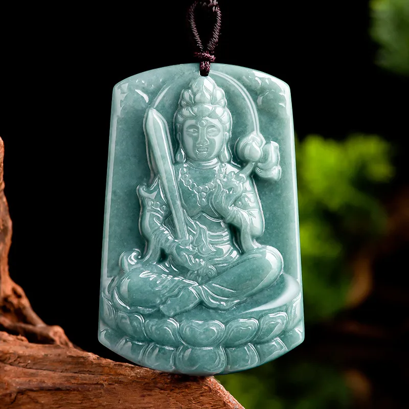 Jade Is Boundless Bean Type Jadeite Necklaces Unisex-2
