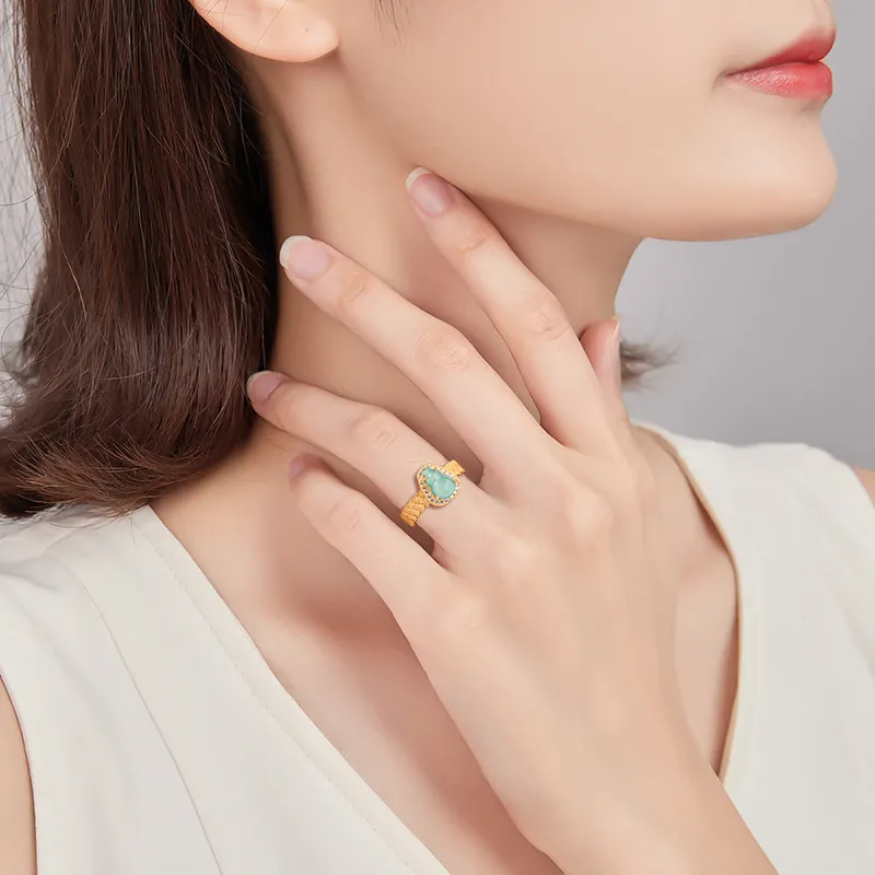 Jade Is Boundless Ice Type Jadeite Rings Women's-3