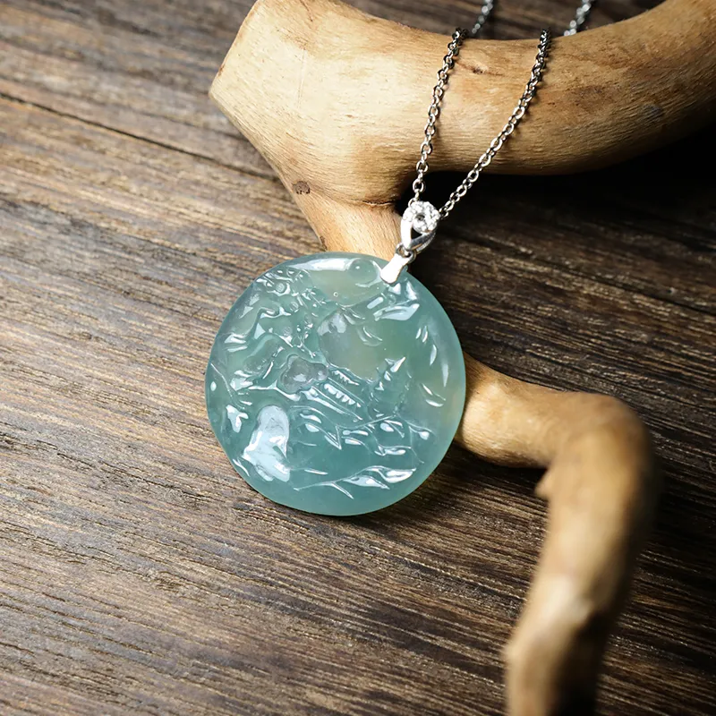 Jade Is Boundless Glutinous Jade Necklaces Unisex-2