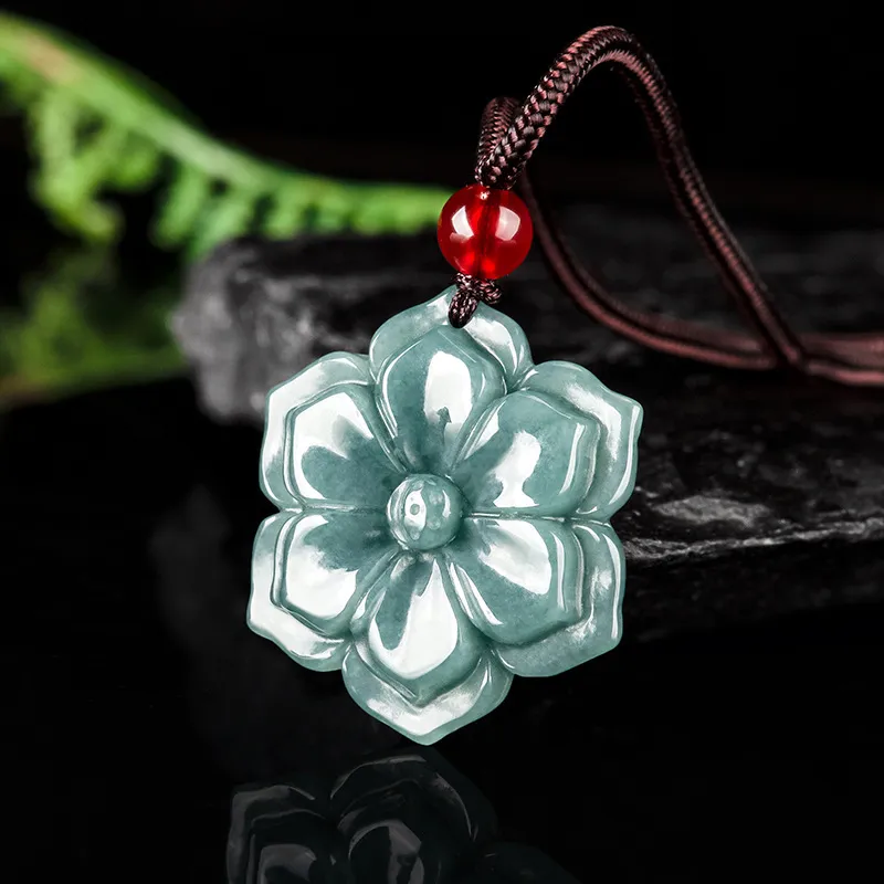 Jade Is Boundless Glutinous Jade Jadeite Necklaces Women's-4