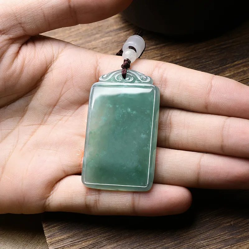 Jade Is Boundless Bean Type Jadeite Necklaces Unisex-2