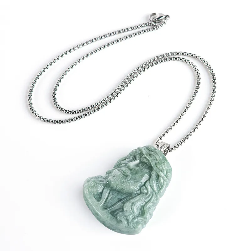 Jade Is Boundless Bean Type Necklaces Unisex-2