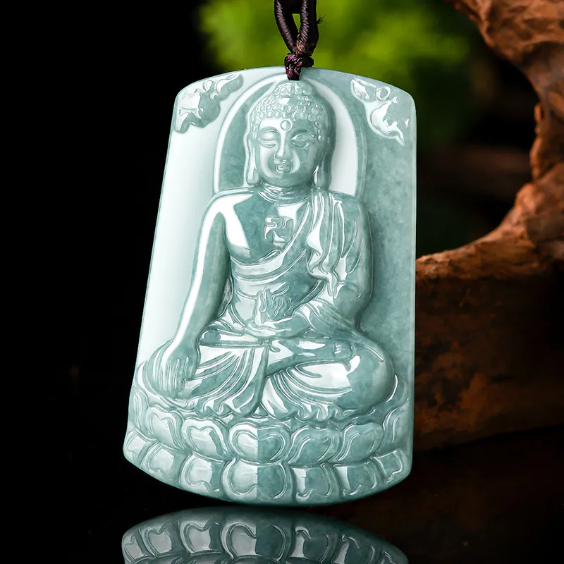 Jade Is Boundless Bean Type Jadeite Necklaces Unisex-1