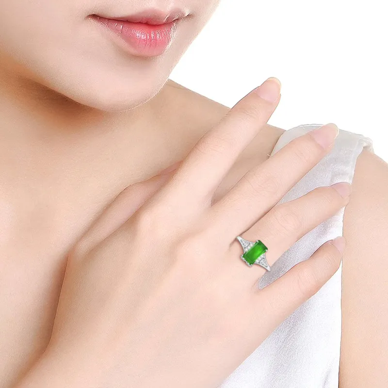 Jade Is Boundless Ice Glutinous Jadeite Rings Women's-4