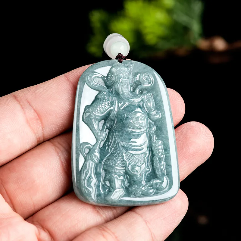 Jade Is Boundless Bean Type Jadeite Necklaces Unisex-3