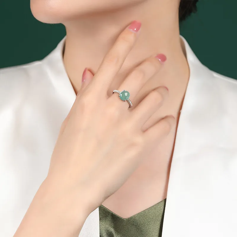 Jade Is Boundless Ice Glutinous Jadeite Rings Women's-4