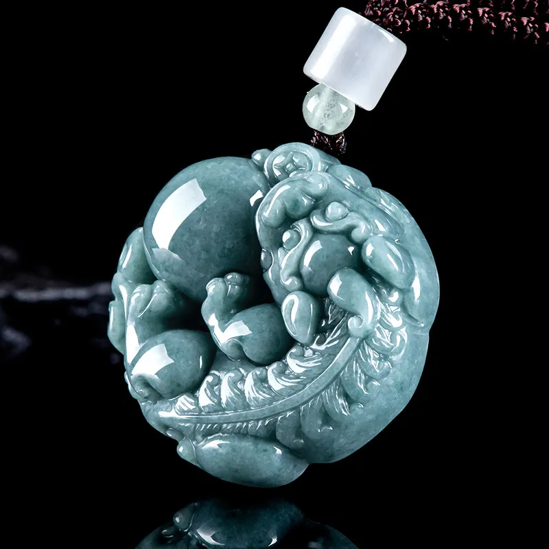 Jade Is Boundless Glutinous Jade Jadeite Necklaces Unisex-3