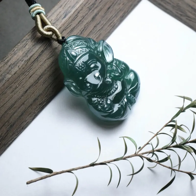 Jade Is Boundless Glutinous Jade Jadeite Necklaces Unisex-4